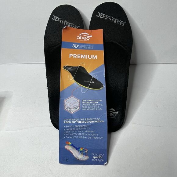 ABEO 3D3 Customized Orthotics Neutral Premium Insoles Womens Size 11 - Picture 5 of 8